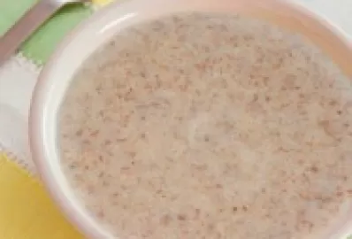 Мясное пюре с протертой гречневой кашей