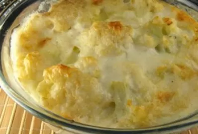 Цветная капуста с белым соусом