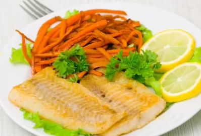 Рыба с морковью на пару в мультиварке
