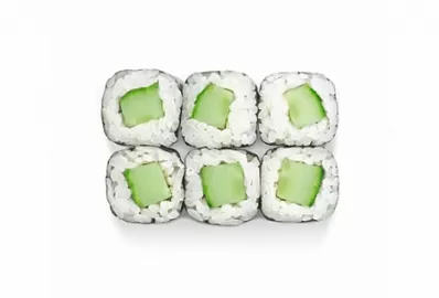Диетические роллы с огурцом без нори