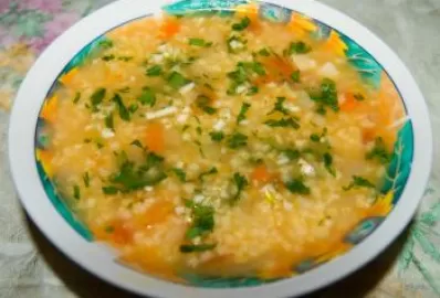 Суп из пшена с овощами