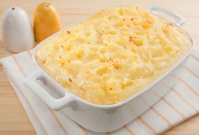 Пудинг из вермишели с отварной индейкой