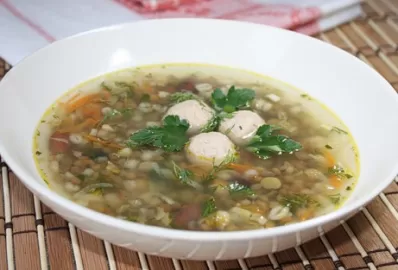 Суп из печеного картофеля