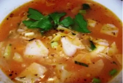 Суп овощной с овсяной крупой