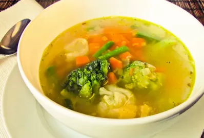 Легкий суп из цветной капусты