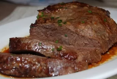 Тушеная говядина на абрикосовом соке