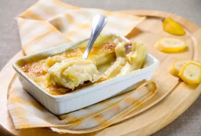 Бананы, запеченные с творогом