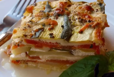 Овощная запеканка с бататом