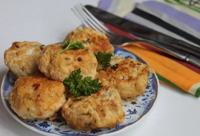 Биточки мясные с кабачками