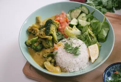 Брокколи в кокосовом молоке