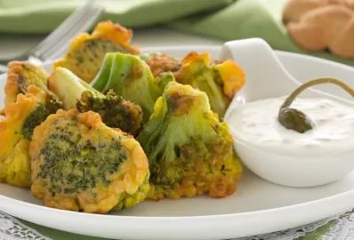 Стол № 5. Брокколи в панировке из рисовой муки