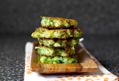 Оладьи из брокколи в духовке