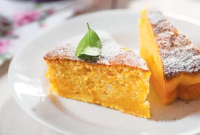 Постный морковный торт