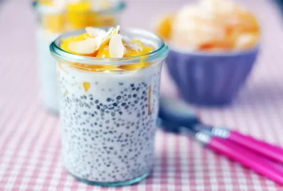Пудинг с семенами чиа и тыквой