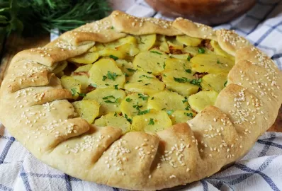 Галета с картофелем и рыбой