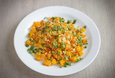 Пряные овощи с киноа