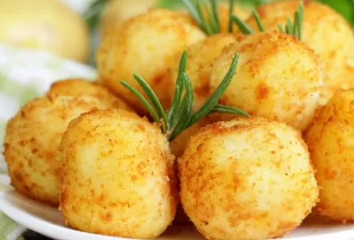 Рыбные крокеты в духовке с гарниром из пшеничной каши