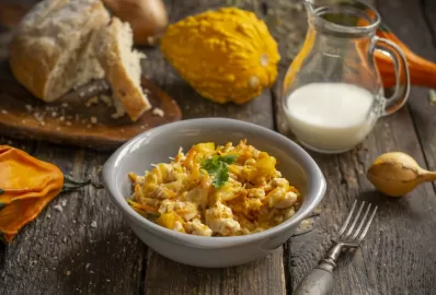 Филе кролика с тыквой