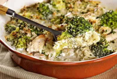 Куриная грудка с брокколи и творогом