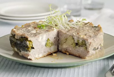 Запеканка с курицей и брокколи