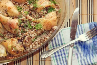 Вкуснейшая гречка с куриными ножками
