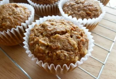 Маффины из творога с отрубями и овсяными хлопьями