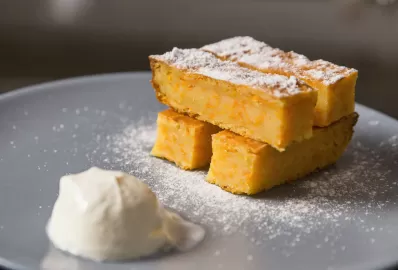 Тыквенный манник с ароматом апельсина