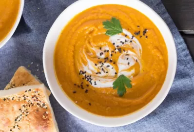 Морковный суп с булгуром