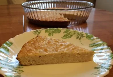 Творожно-овсяная запеканка с яблоком