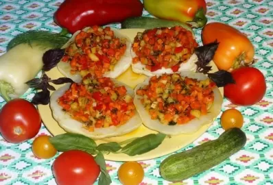 Фаршированные патиссоны