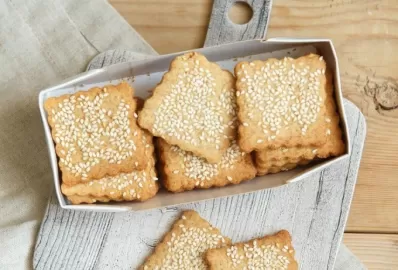 Хрустящее медово-льняное печенье