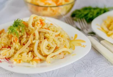 Плов с кальмарами