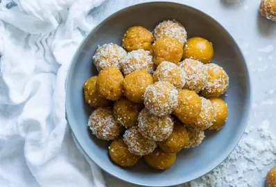 Тыквенные конфетки в кокосовой стружке