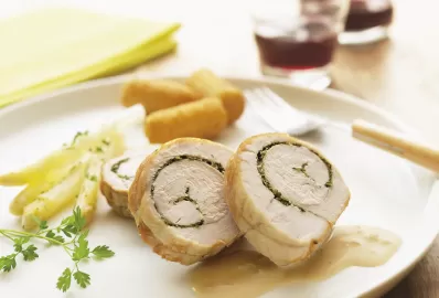 Курино-овощная ветчина с цветной капустой