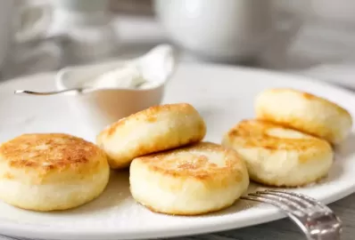 Сырники на рисовой муке с бананом