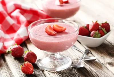 Низкокалорийное суфле с ягодами