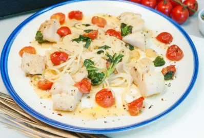 Спагетти с треской