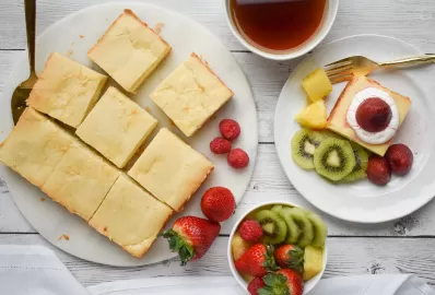 Творожно-клубничное суфле