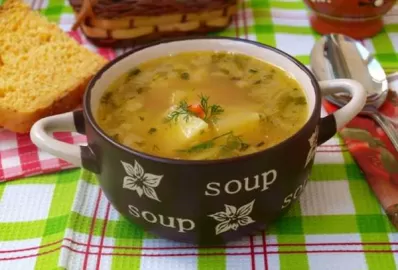 Суп из молодого картофеля