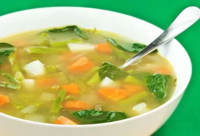 Овощной суп с сыром тофу