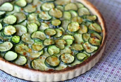 Тарт с цуккини и рисом