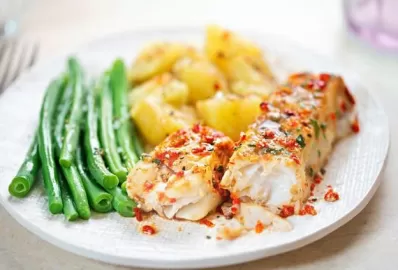 Треска в натуральном йогурте