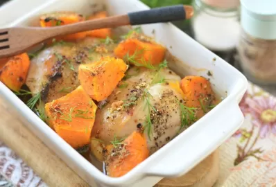 Индейка с овощами в духовке