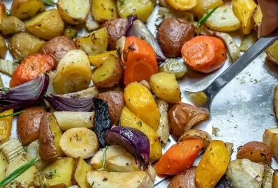 Запечённые овощи на ужин