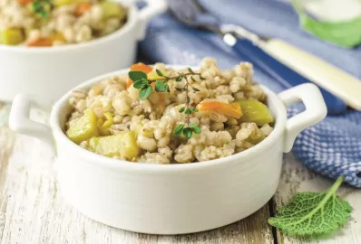 Ячневая каша с овощами в мультиварке