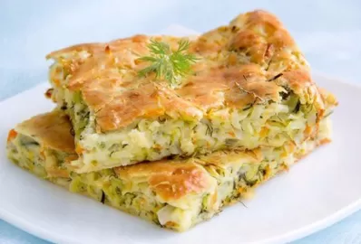 Капустная запеканка с куриным фаршем