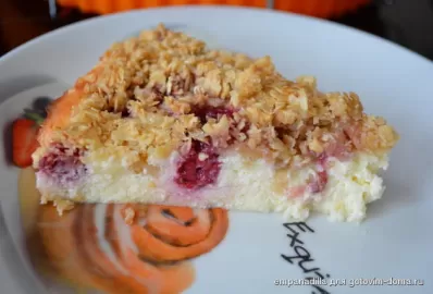 Овсяная запеканка с ягодами