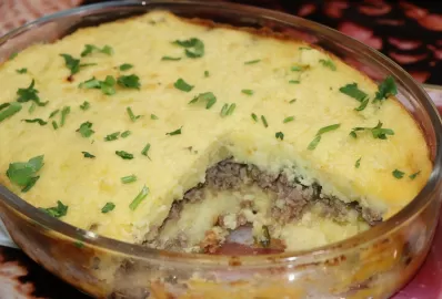 Диетическая запеканка с телятиной и картофелем