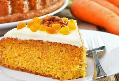 Морковно-творожный десерт с ароматом корицы