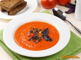Суп вегетарианский перловый с томатным соком протертый